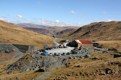 Slate mine at Honister Pass