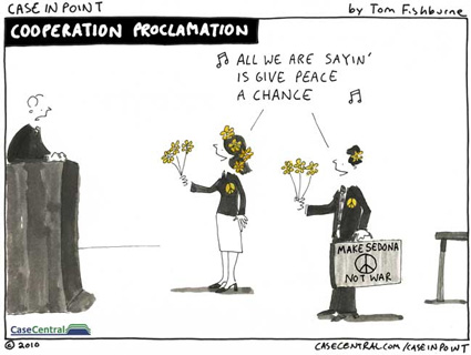 Give peace a chance - Case in Point