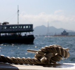 Rope knot and and ferry