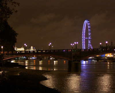 Thames at Westminster by night