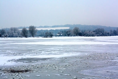 Port Meadow Oxford under snow