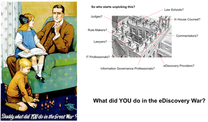 What did you do in the eDiscovery War